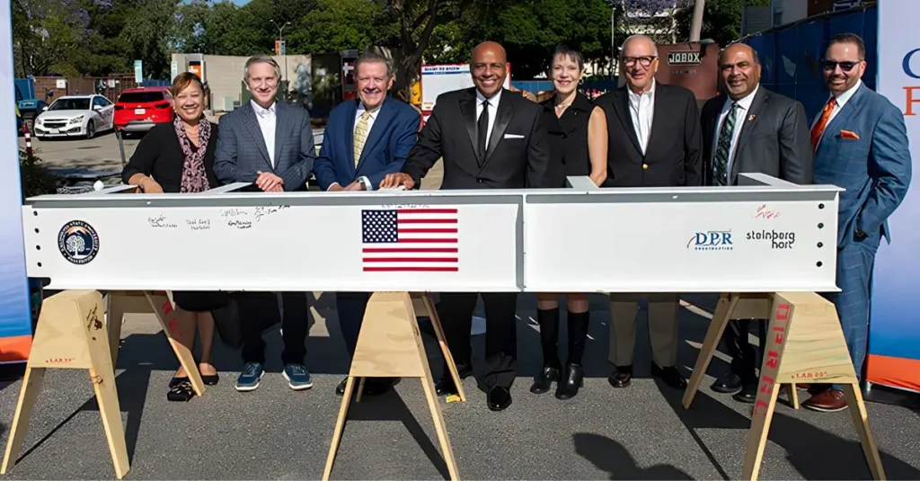 Landmark building beam signing